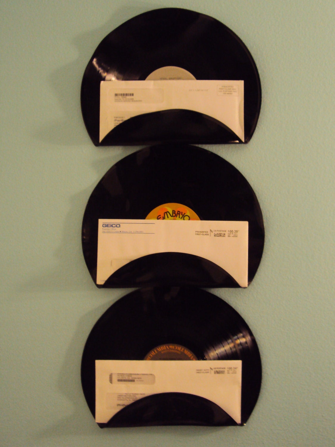 Vinyl Record Mail Holders Set of 3 Etsy