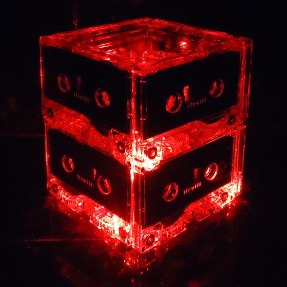 Music Lovers Valentine Gift Red Cassette Tape Night Light Lamp Il_570xn
