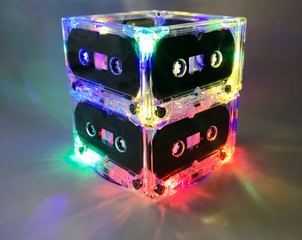 1980s 1990s Cassette Tape Centerpiece Light Decoration for Music Theme 80s 90s Party Event