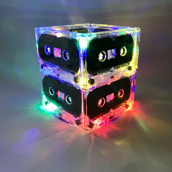 1980s 1990s Cassette Tape Centerpiece Light Decoration for Music Theme 80s 90s Party Event