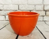 Vintage Original Radioactive Red Fiesta Ware Nesting Mixing Bowl 4 with Rings 1936-1942 Vintage Mid Century Kitchen Pre WWII