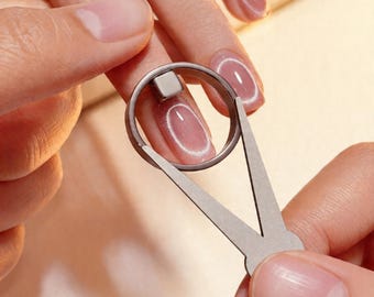 Hand Ring Cat Eye Magnet – Strong Portable Hollow Nail Art Magnet for DIY Home, Beginners & Professional Manicure Artists