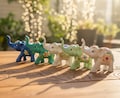 Mini Colorful Elephant Figurines Set, Lucky Elephant Decor, Hand-Painted Elephant Statue, Good Luck Gift, Home & Office Decor product logo
