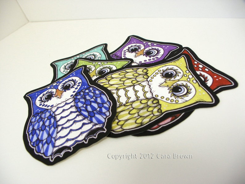 Owl Sticker Cute Vinyl Decal For Car Window Bumper Laptop