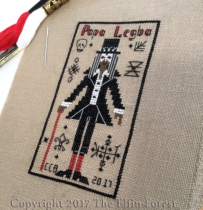 Papa Legba Cross Stitch Pattern New Orleans VooDoo ...