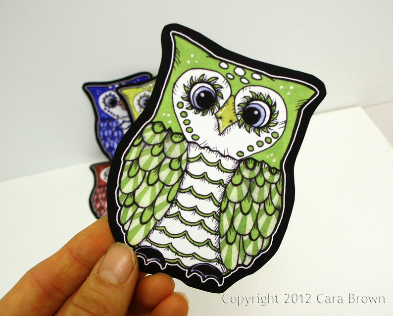 Owl Sticker Cute Vinyl Decal For Car Window Bumper Laptop