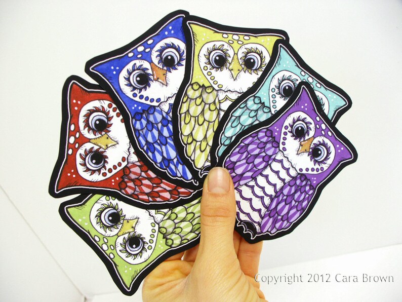 Owl Sticker Cute Vinyl Decal For Car Window Bumper Laptop