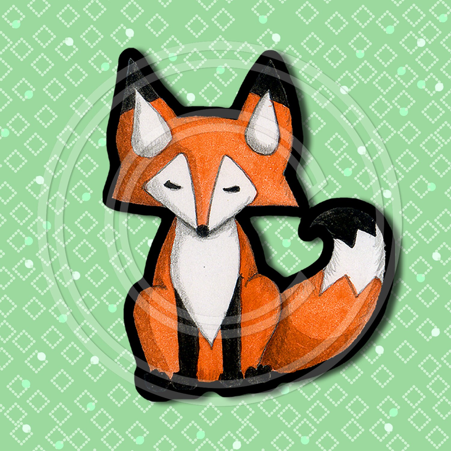 Fox Sticker vinyl Decal for car window or bumper waterproof Etsy