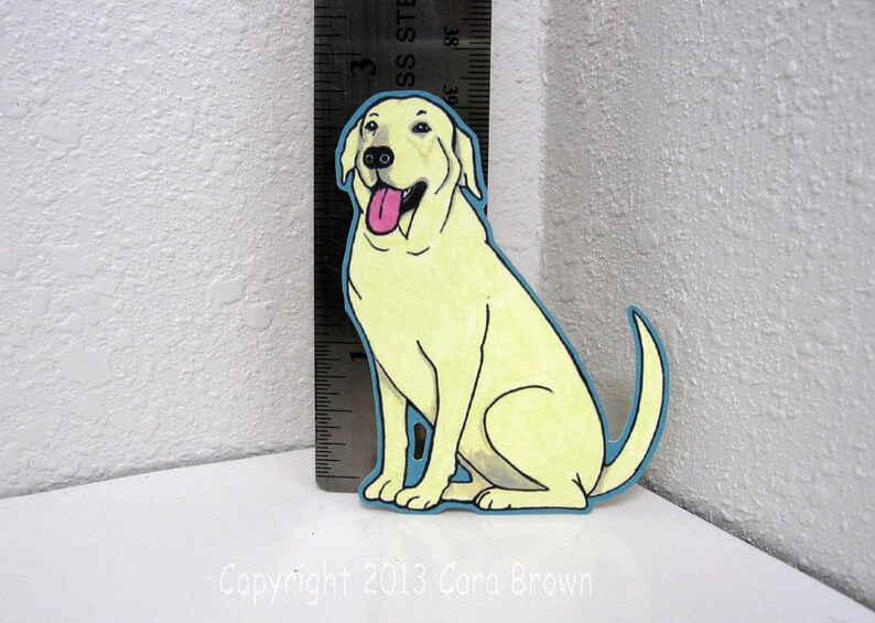 Yellow Lab Vinyl Sticker Decal Car Window or Bumper Labrador Etsy