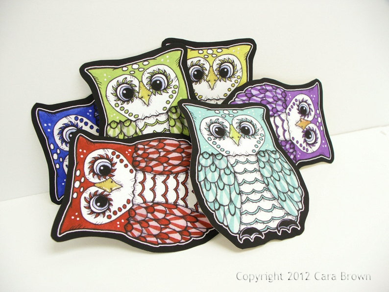 Owl Sticker Cute Vinyl Decal For Car Window Bumper Laptop