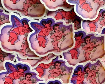 Cupid & Lil’ Demon Trouble-Makers Sticker