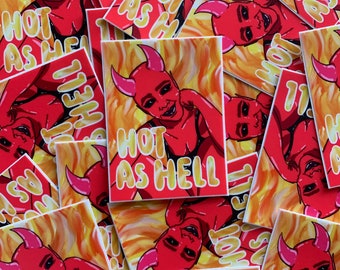 Hot As Hell - Demon Babe Sticker