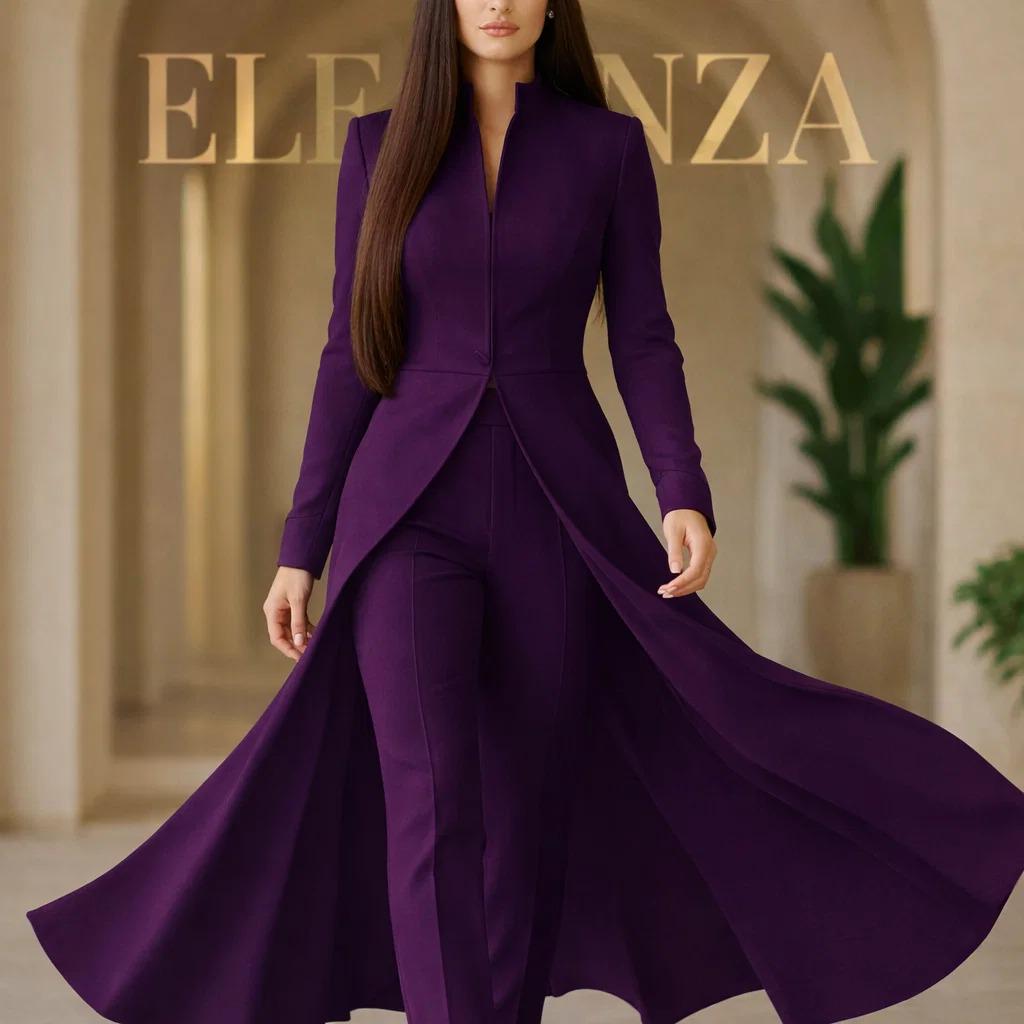 strapless open back dress Party Wear Sharara Suit in Purple Color with Heavy Embroidery Work