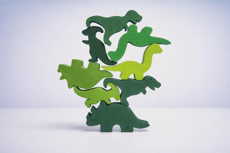 Dinosaur Stacking Game STL | Balance Toy for Kids, Family Game Night ...