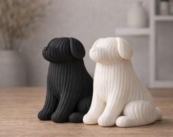 Japandi Dog Statue STL – 3D Printable Zen Decor (Digital Download