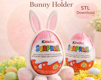 Easter Egg Display Frame STL | Chocolate Egg Holder Stand | Spring Decor 3D Print File