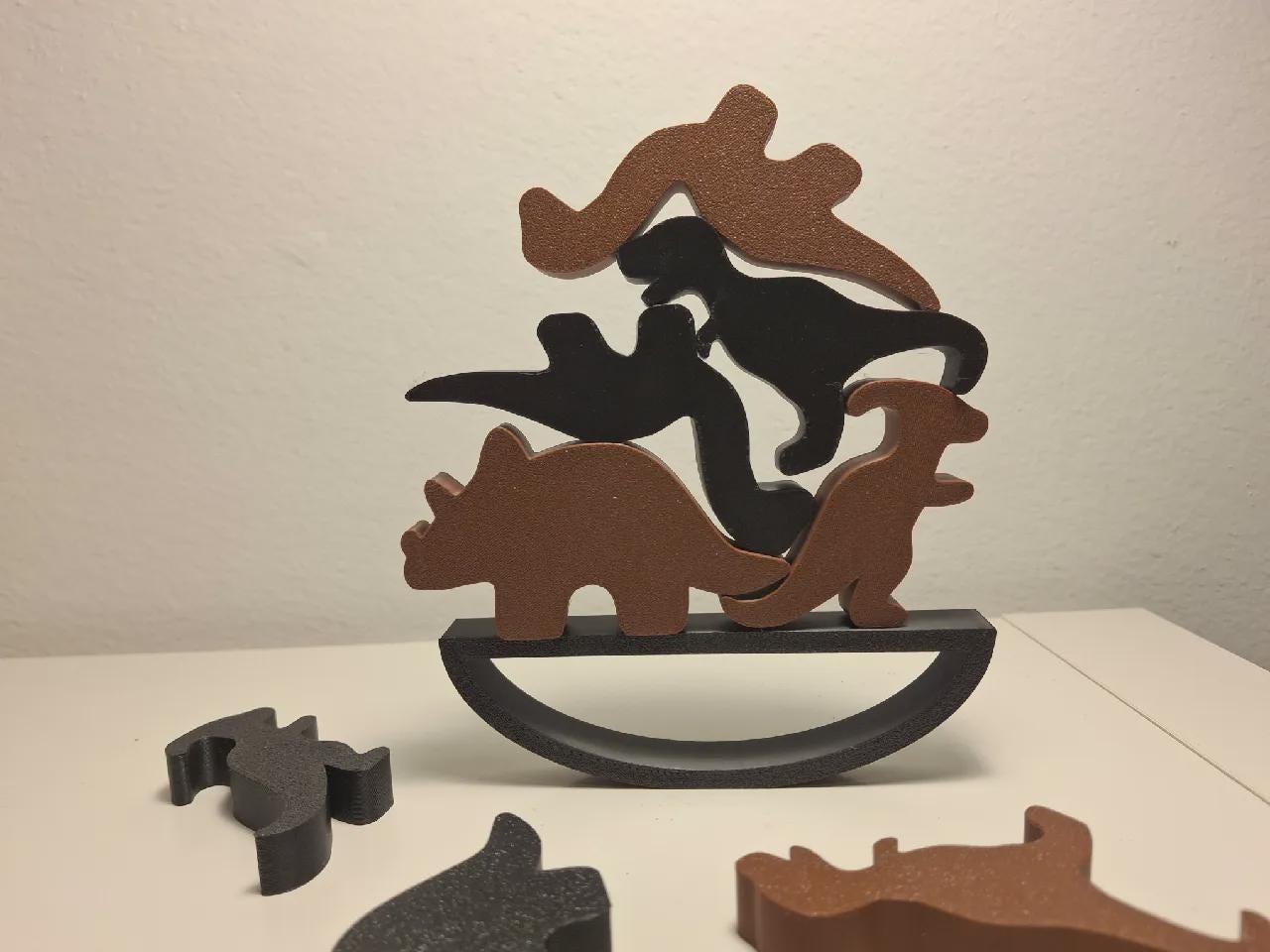 Dinosaur Stacking Game STL | Balance Toy for Kids, Family Game Night ...