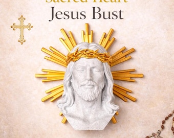 Jesus Christ Statue STL | Christian Sculpture 3D Print File | Religious Home Decor, Faith Figurine, Church Display, Spiritual Art STL Model