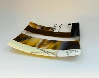 Earth Square Glass Tray