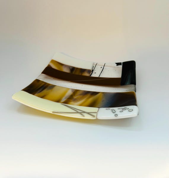 Earth Square Glass Tray