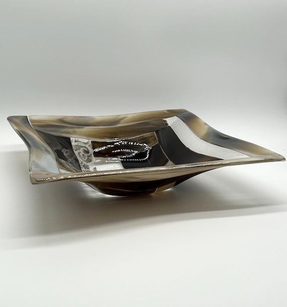 Dark Sand Glass Bowl