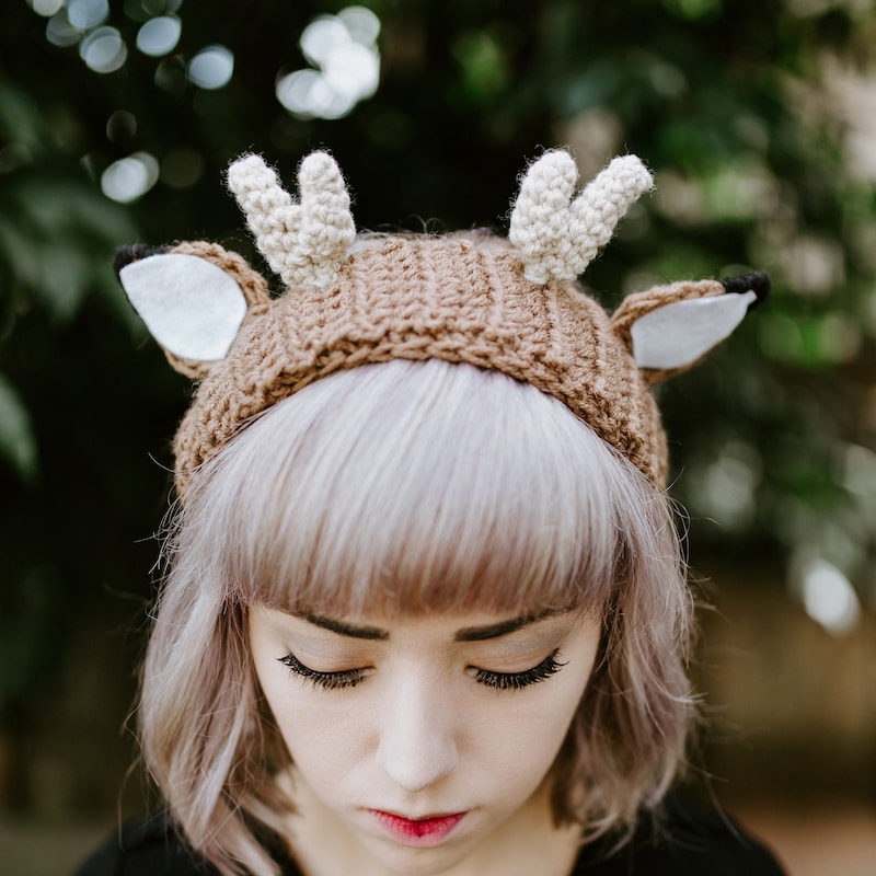 Crochet Antlers Etsy