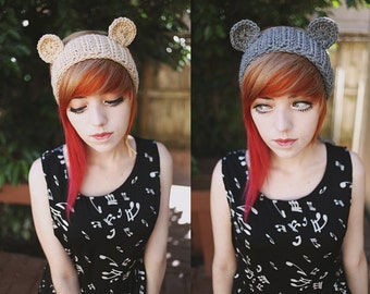 Osito - Handgemachte Häkelbär Ohr Stirnband Bär Ohren Ohrwärmer Tierohren