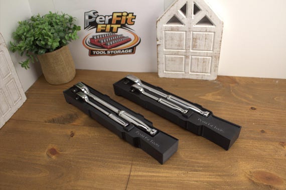 ICON 3/8 - 1/4 Ratchet Packout Insert | G1 & G2 Options | Milwaukee Compact Packout Organizer | 3D Printed Tool Tray Storage