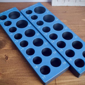 Magnetyczny organizer na nasadki udarowe ICON 1/2" | Uchwyt na narzędzia Gridfinity | Tacka SAE i metryczna | Druk 3D | Przechowywanie w skrzynce narzędziowej w garażu mechanika zdjęcie 4