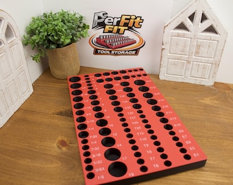 Blue-Point BLPTHC87 Socket Organizer | Magnetic Torx & Hex Allen E-Torx Bit Socket Holder | 87 Pc Tool Tray | Toolbox Storage Insert