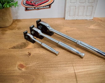 Magnetyczny uchwyt na grzechotkę | Organizer do skrzynki narzędziowej | Napęd 1/4", 3/8", 1/2" | Przechowywanie w skrzynce narzędziowej | Druk 3D | Organizer do szuflady dla mechanika garażowego