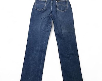 Lee Riders dark wash denim true vintage jaren 70 talon zip Union-tag 30 x 32 (27 x 31,5)
