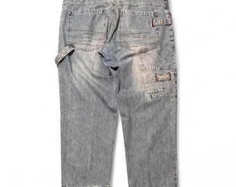 Paco jeans wide leg carpenter jeans vtg 90s hip hop big pockets 46x32(45x31)