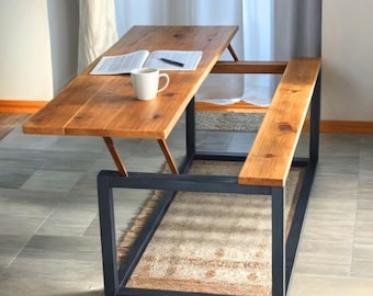 Farmhouse Coffee Table Plans, Floating Top , Beginner Woodworking PDF