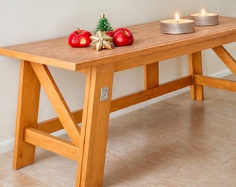 Plans pour une grande table console, menuiserie à faire soi-même (téléchargement PDF)