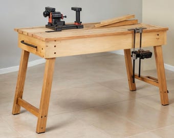Folding Workbench Plans , Portable Workbench Plan, Woodworking Plans (PDF Download)