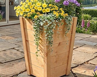 Tall Cedar Planter Box Build Plans: DIY Woodworking (Digital Download)