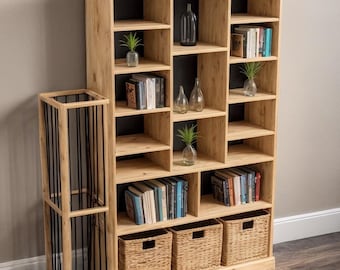 Bauplan für ein Bücherregal, Einbauregal, DIY-Holzregal (PDF-Download)