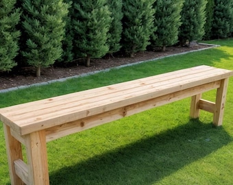 Woodworking Bench Plans | DIY Outdoor Patio Build (PDF Download)