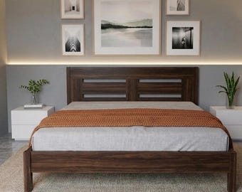 King Size Bed Frame DIY Plan – Minimalist Woodworking (PDF Download)