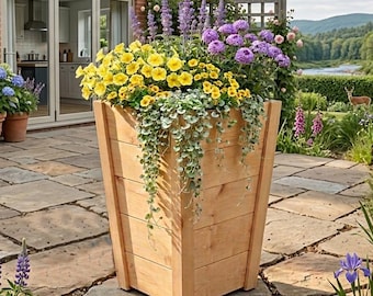 Planos para construir una jardinera alta de cedro: Proyecto de carpintería para aficionados (Descarga digital)