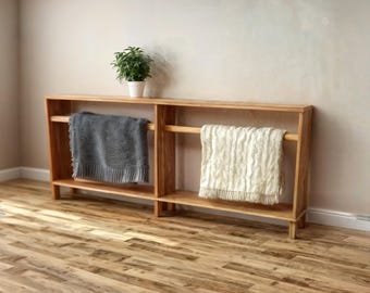 Blanket Storage Shelf Plan, Console Rack Woodworking Plans (PDF Download)