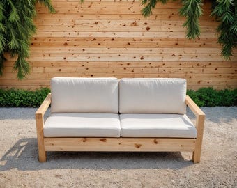 Planos para sofá de exterior, muebles de patio, zona de estar al aire libre, planos de carpintería (descarga en PDF)