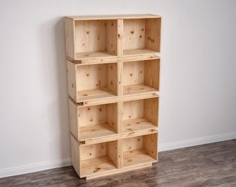 DIY Cubby Bookshelf Plan PDF, Beginner Friendly, Woodworking Plans (PDF Instructions)