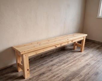 Wooden Bench Plan, Outdoor Garden, Patio Furniture, Woodworking Plans (PDF Download)