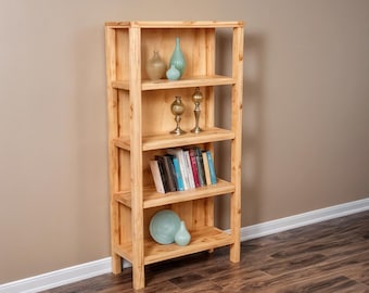 Wood Bookshelf Plans, Tall Shelving Unit (PDF Download)