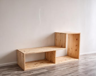 Modern Step Bookshelf Plan, Modern Wood Bookcase, Woodworking Plans (PDF Download)