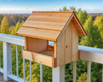 Wooden Bird Feeder Plan: Garden Wildlife Project (PDF File)