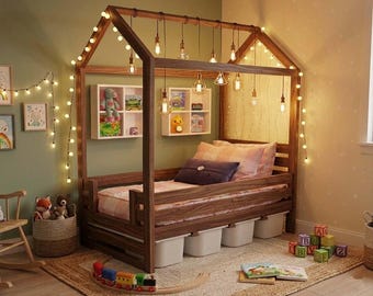 Kids Bed Build Plan: Toddler Bed with Storage Plans (PDF Download)