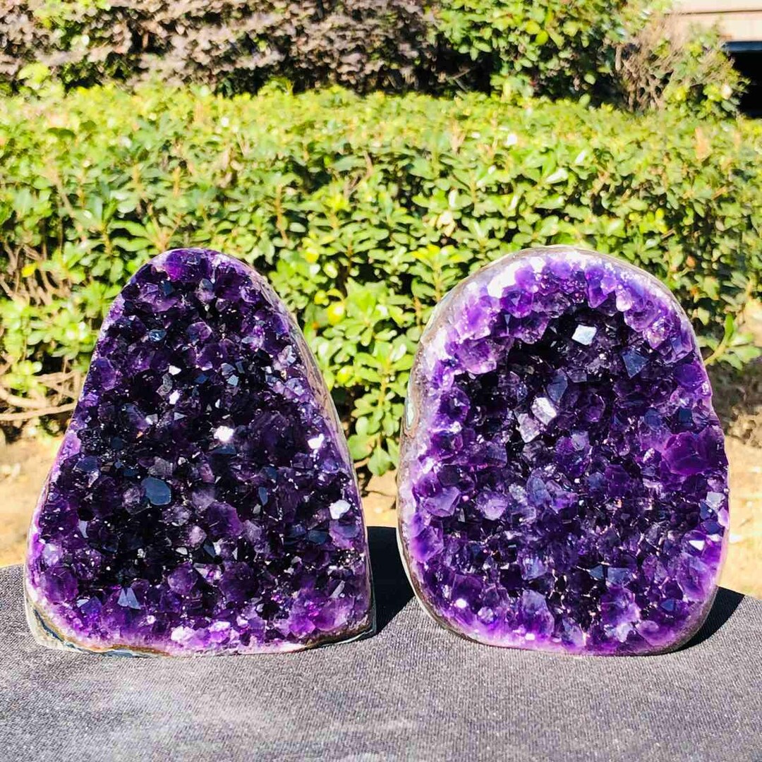 2pc3.89lb MH3157 Natural Amethyst Geode,amethyst Cluster,raw Amethyst ...